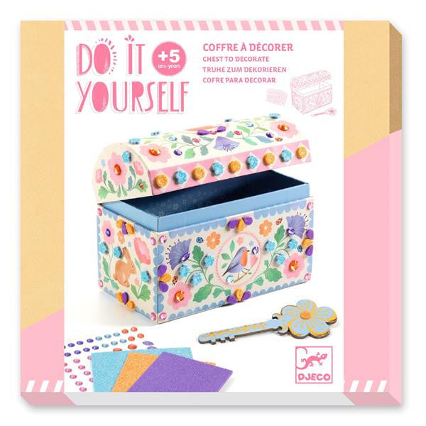 Djeco Storage Chest to Decorate DIY Kit - Precious Treasure