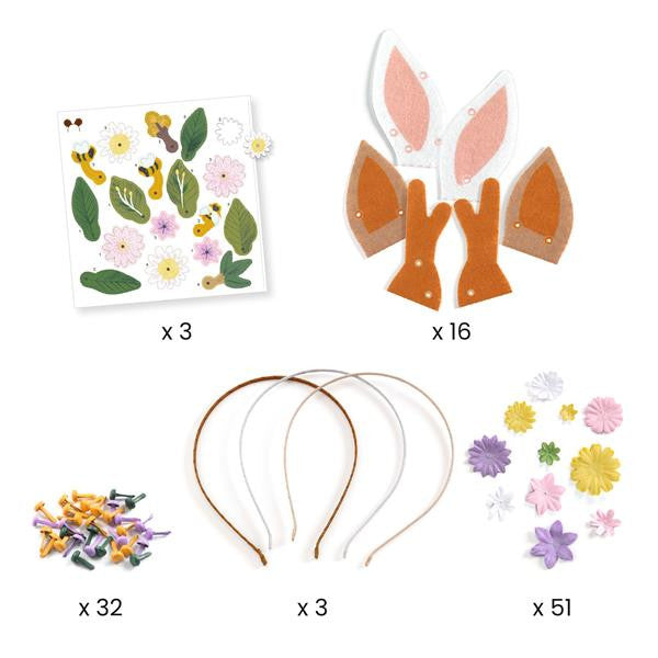Djeco DIY Headband Kit - Flower Friends