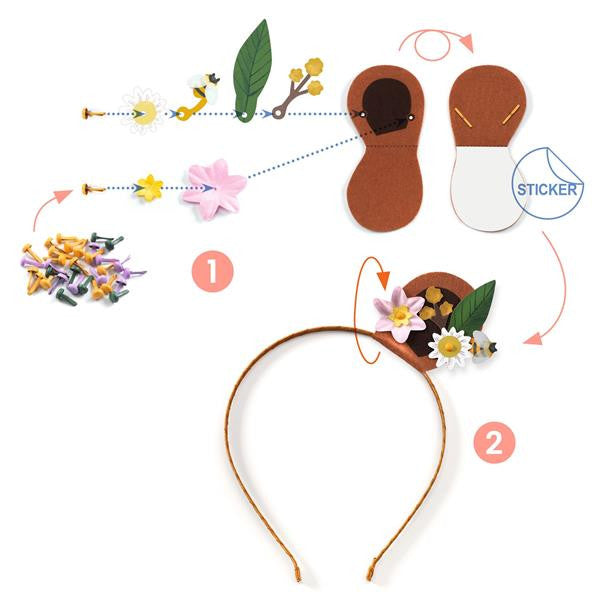 Djeco DIY Headband Kit - Flower Friends