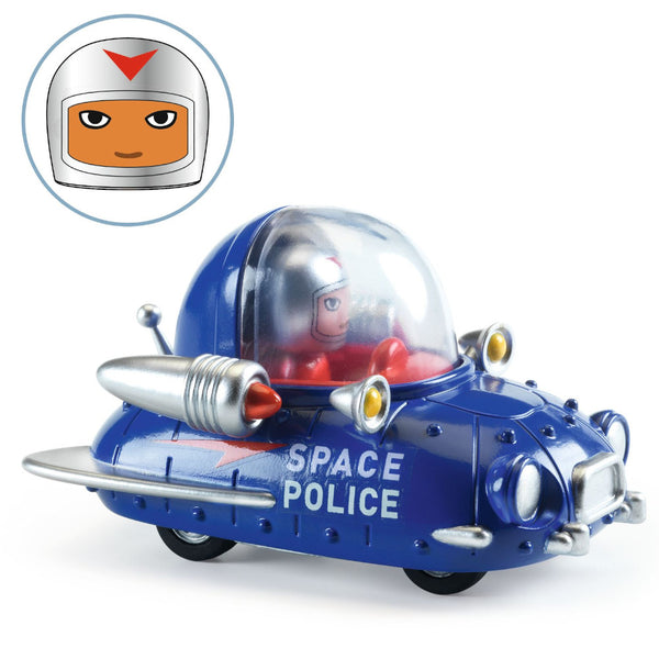 Djeco Crazy Motors Toy Car - Space Police