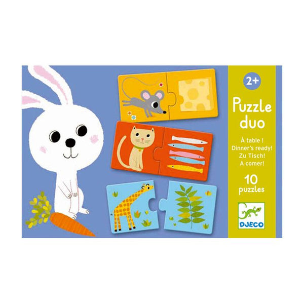 Djeco Puzzle Duo 2pc Puzzles 10pk - Dinner's Ready