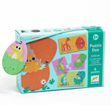 Djeco Puzzle Duo 2pc Puzzles 6pk - Funny Eggs