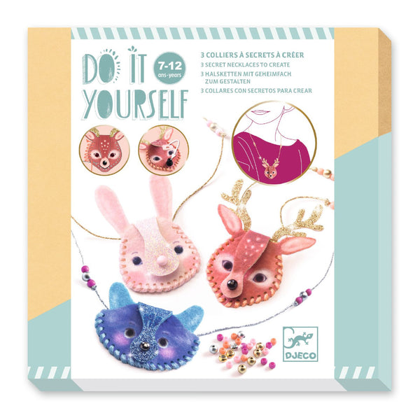 Djeco DIY Necklaces Kit - Dazzlers Secret Pendants