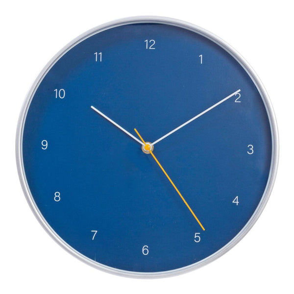 Kiera Grace Temple Wall Clock 12" Cetacean Blue & Silver