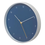 Kiera Grace Temple Wall Clock 12" Cetacean Blue & Silver
