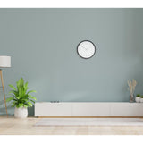 Kiera Grace Imprint Wall Clock 11.5" White Embossed Numbers