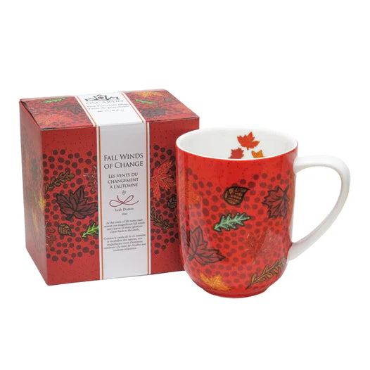 Oscardo Porcelain Mug 16oz - Leah Dorion: Fall Winds of Change