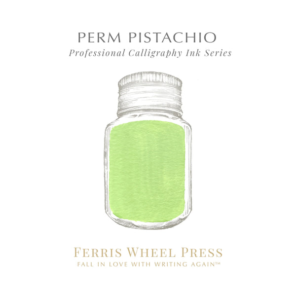 Ferris Wheel Press Bottled Calligraphy Ink - 28ml Perm Pistachio