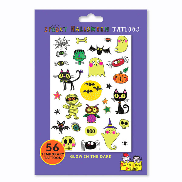 Rachel Ellen Designs Temporary Tattoos - Spooky Glow-in-the-Dark