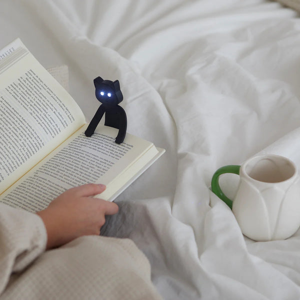 Balvi Meow Book Light - Black Cat