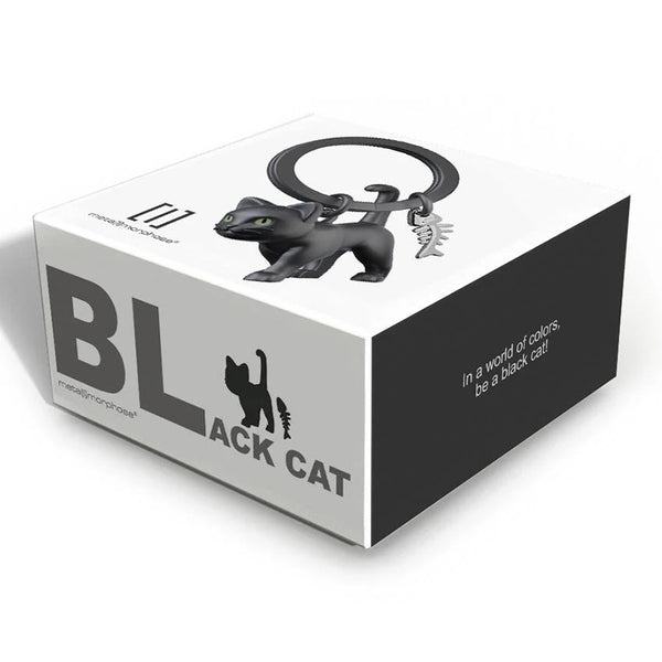 Metalmorphose Black Cat Keychain