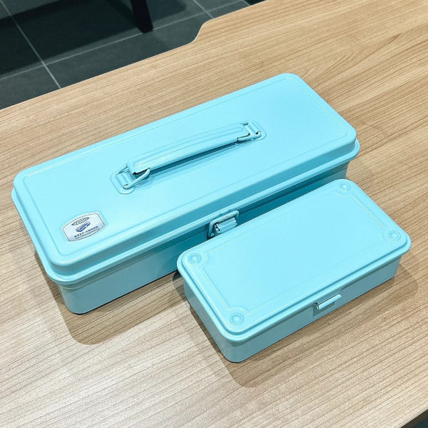 Toyo Steel Trunk Shape Toolbox T-190 Asahanada Soft Blue