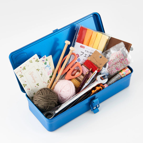 Toyo Steel Trunk Shape Toolbox T-320 Blue