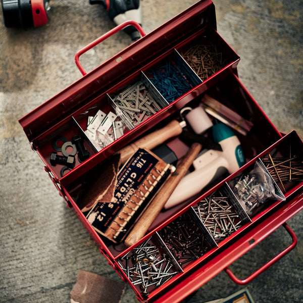 Toyo Steel Cantilever Toolbox ST-350 Red