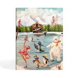 Halfpenny Postage Holiday Boxed Cards 15pk: Skating Day