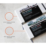 Etchr 100% Cotton Mixed Media Sketchbook, Panoramic, Hot Pressed