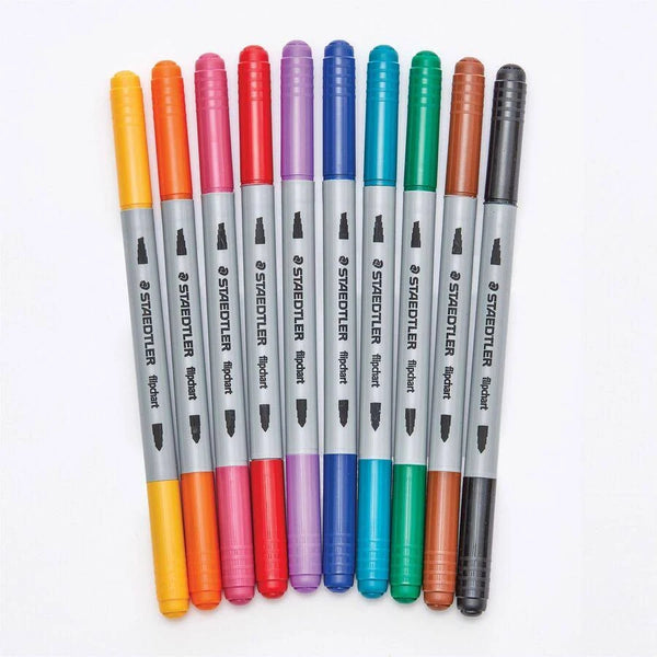 Staedtler Dual-Tip Dry Erase Markers 10pk