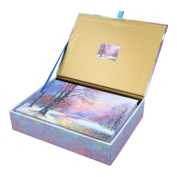 Peter Pauper Press Holiday Boxed Cards 20pk: Winter Daybreak