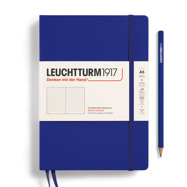 Leuchtturm1917 A5 Medium Notebooks - Dotgrid INK