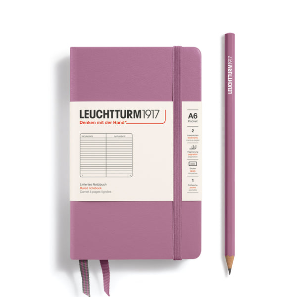 Leuchtturm1917 A6 Pocket Notebooks - Ruled DUSTY ROSE