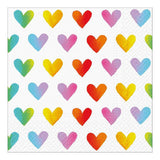 Abbott Lunch Napkins 20pk Rainbow Hearts