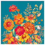 IHR Lunch Napkins 20pk Arya Turquoise Floral