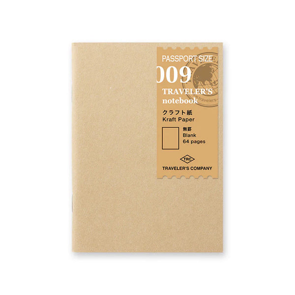 Traveler's Company Passport Refill 009 Kraft Notebook
