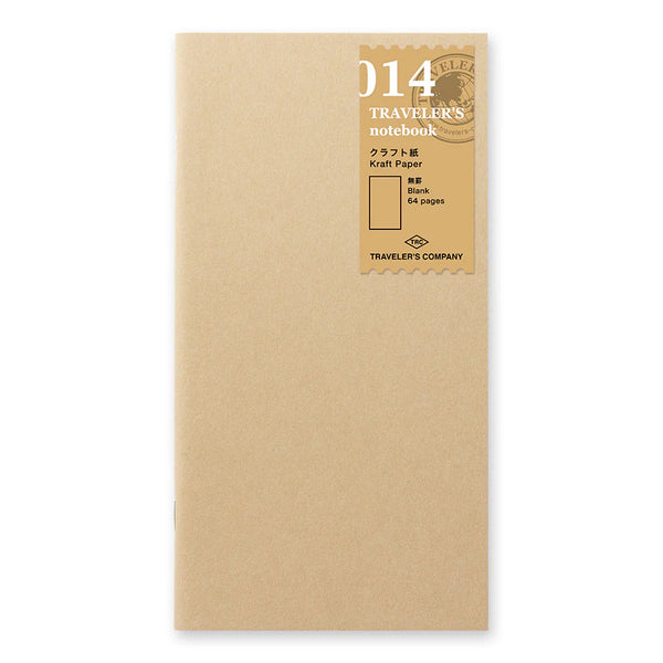 Traveler's Company Refill 014 Kraft Notebook, Regular Size