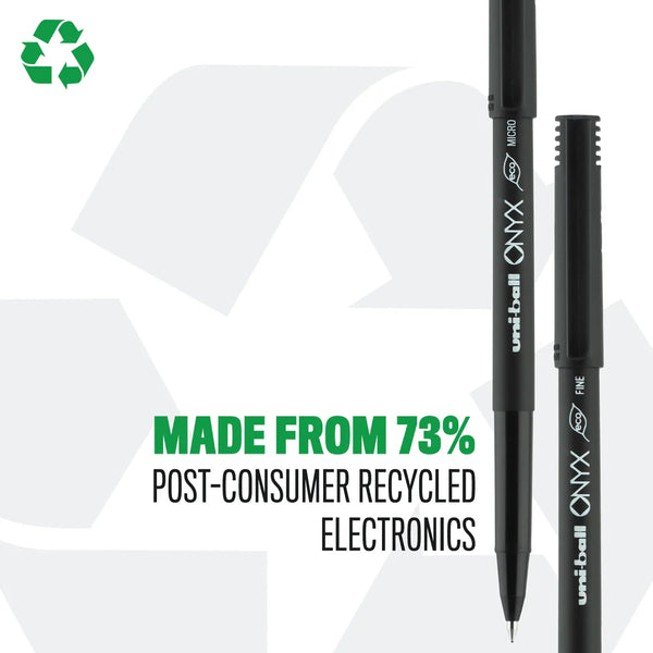 UNIBALL ONYX RECYCLED ROLLERBALL PEN - 0.7MM