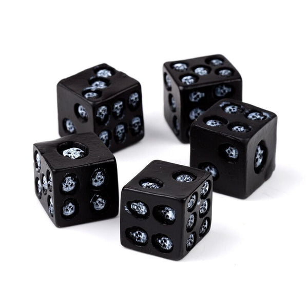 Puckator Black Skulls Dice Set 5pk