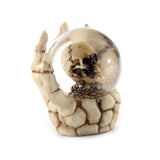 Puckator Skull Snow Globe in Skeleton Hand