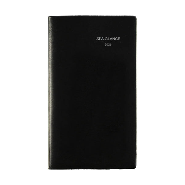 At-A-Glance 2026 Agenda - Monthly Pocket Planner, Black