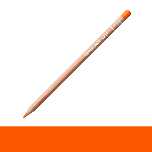 Caran d'Ache 6901 Luminance Coloured Pencils DARK CAD ORANGE