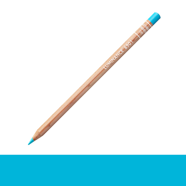 Caran d'Ache 6901 Luminance Coloured Pencils TURQUOISE BLUE
