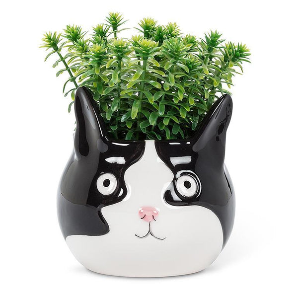 ABBOTT Ceramic Planter 4" - Cat Head