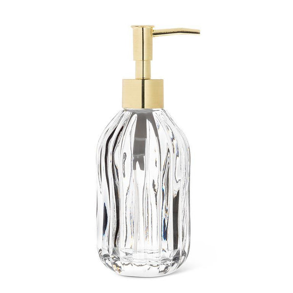 ABBOTT Fluted Glass Pump Bottle