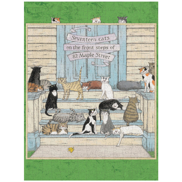 Pomegranate 300pc Puzzle - Edward Gorey: Seventeen Cats