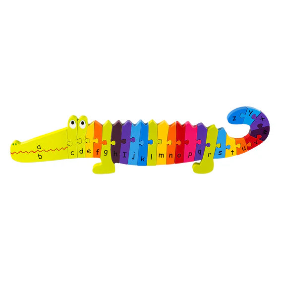 Orange Tree Toys Wooden Puzzle 25pc Crocodile Alphabet