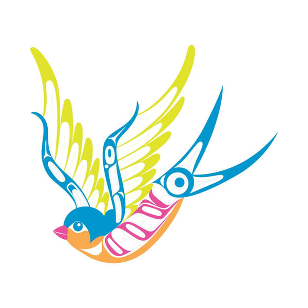 Native Northwest Temporary Tattoo - Swallow