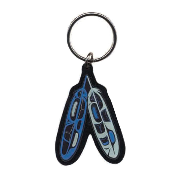 Native Northwest Keychain - Eagle Feathers