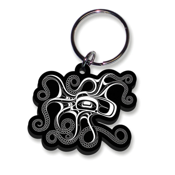 Native Northwest Keychain - Octopus (Nuu)
