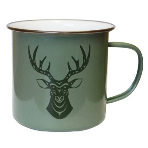 Native Northwest 17oz Enamel Mug - Simone Diamond: Deer