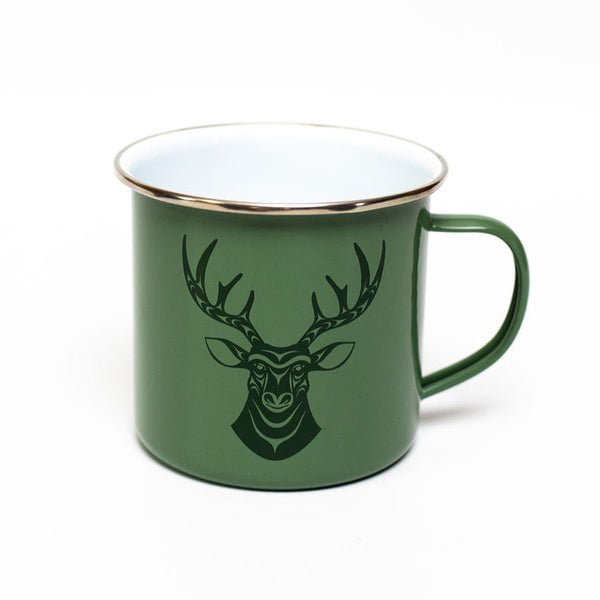 Native Northwest 17oz Enamel Mug - Simone Diamond: Deer
