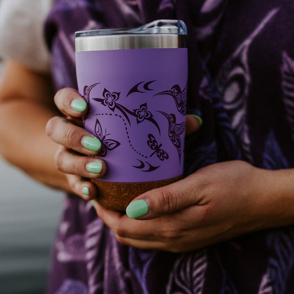Native Northwest Cork Based Travel Mug - Hummingbird