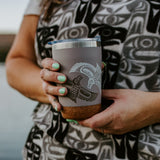 Native Northwest Cork Based Travel Mug - Raven