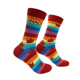 Shoc Joc Apparels Socks - Canada Rainbow, Large