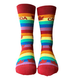 Shoc Joc Apparels Socks - Canada Rainbow, Large