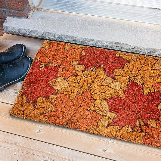 ABBOTT Coir Doormat 18x30" - Autumn Leaves