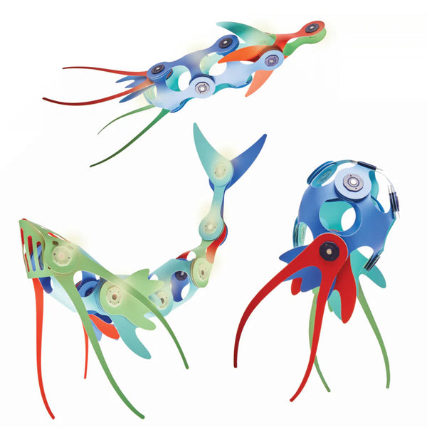 Clixo Magnetic Building Kit 24pc Ocean Creatures Pack