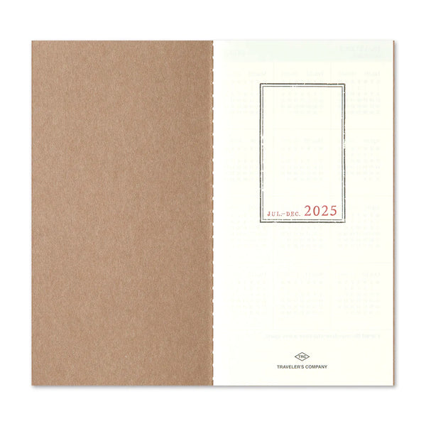 Traveler's Company 2025 Refill - Weekly Vertical 2nd Half